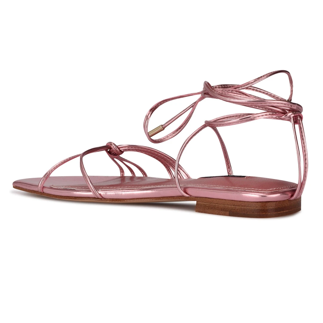 Nine West Minus Ankle Wrap Flat Sandals Nine West Minus Ankle Wrap Flat Sandals