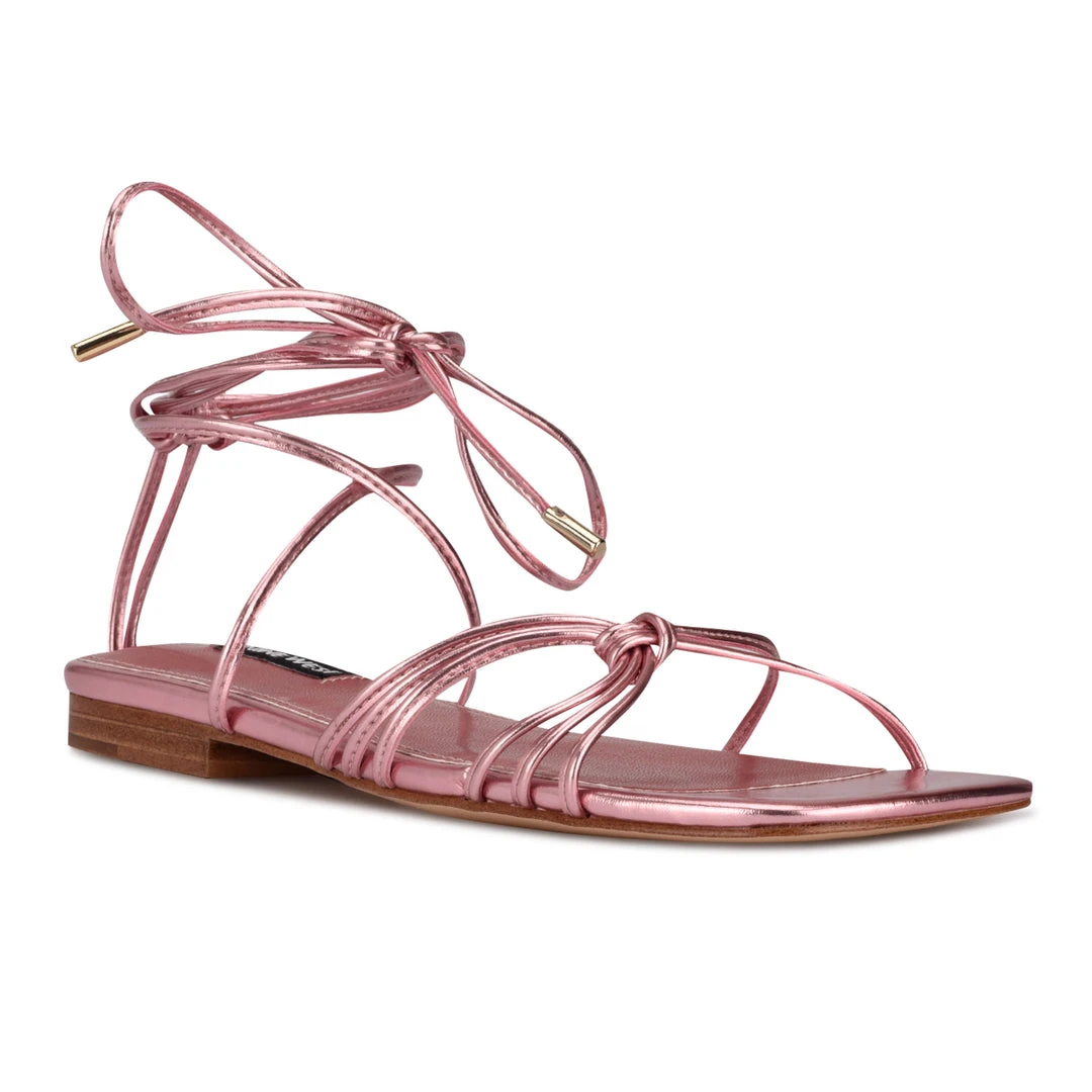 Nine West Minus Ankle Wrap Flat Sandals Nine West Minus Ankle Wrap Flat Sandals