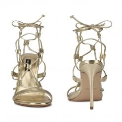 Nine West Mix Ankle Wrap Sandals Lace It Up