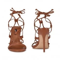 Nine West Mix Ankle Wrap Sandals Lace It Up