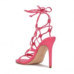 Nine West Mix Ankle Wrap Sandals