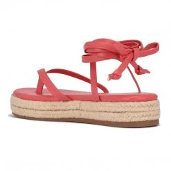 Nine West Lace It Up Monee Ankle Wrap Flat Sandals
