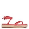 Nine West Lace It Up Monee Ankle Wrap Flat Sandals