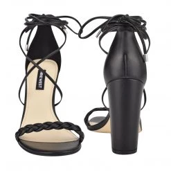 Nine West Lace It Up Monikka Ankle Wrap Heeled Sandal