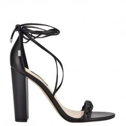 Nine West Lace It Up Monikka Ankle Wrap Heeled Sandal