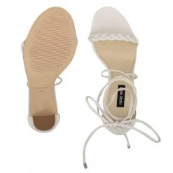 Nine West Monikka Ankle Wrap Heeled Sandal 6 Nine West Monikka Ankle Wrap Heeled Sandal