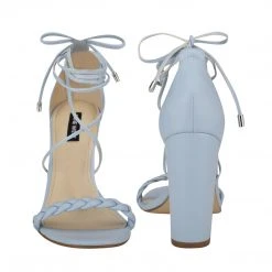 Nine West Lace It Up Monikka Ankle Wrap Heeled Sandal 10 Nine West Lace It Up Monikka Ankle Wrap Heeled Sandal