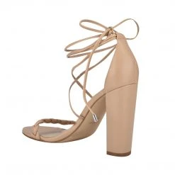 Nine West Lace It Up Monikka Ankle Wrap Heeled Sandal