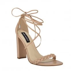 Nine West Lace It Up Monikka Ankle Wrap Heeled Sandal