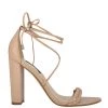 Nine West Lace It Up Monikka Ankle Wrap Heeled Sandal 2 Nine West Lace It Up Monikka Ankle Wrap Heeled Sandal