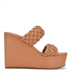 Nine West Nessie Platform Slide Sandals Weave Got You
