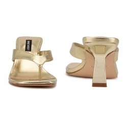 Nine West Y2K Revival Nest Heeled Thong Sandals 5 Nine West Y2K Revival Nest Heeled Thong Sandals