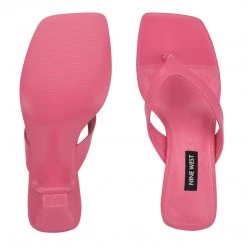 Nine West Y2K Revival Nest Heeled Thong Sandals
