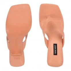 Nine West Y2K Revival Nest Heeled Thong Sandals
