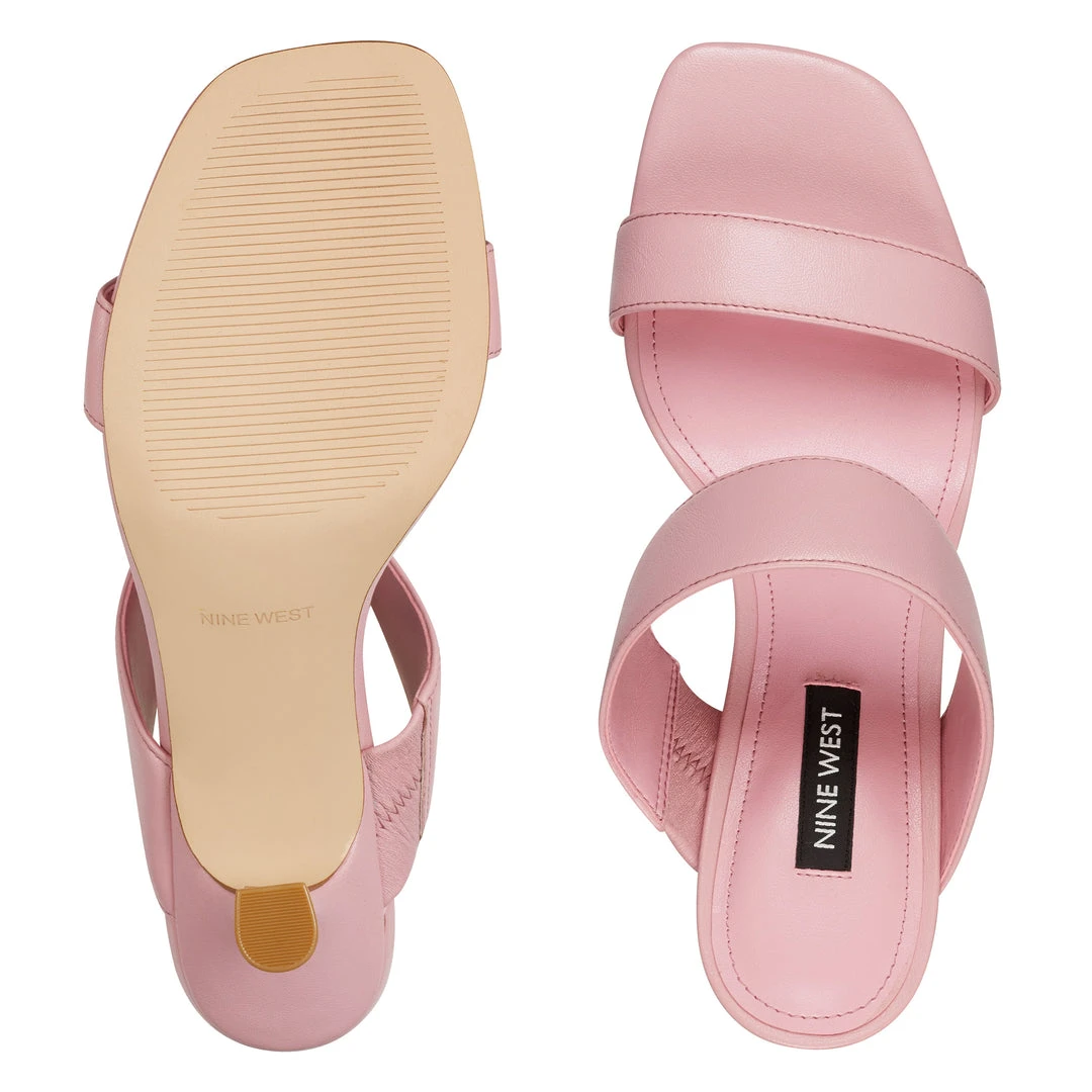 Nine West Heels Net Heeled Sandals 8 Nine West Heels Net Heeled Sandals