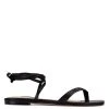 Nine West Lace It Up News Ankle Wrap Flat Sandals