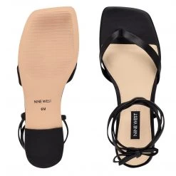 Nine West Lace It Up News Ankle Wrap Flat Sandals