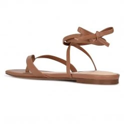 Nine West News Ankle Wrap Flat Sandals Lace It Up 9 Nine West News Ankle Wrap Flat Sandals Lace It Up