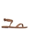 Nine West News Ankle Wrap Flat Sandals Lace It Up