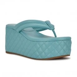 Nine West Newya Platform Thong Sandals