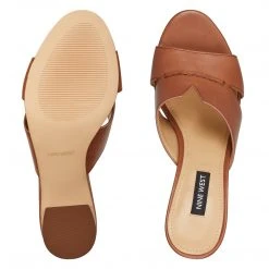 Nine West Nicolet Slide Sandals Heels 13 Nine West Nicolet Slide Sandals Heels