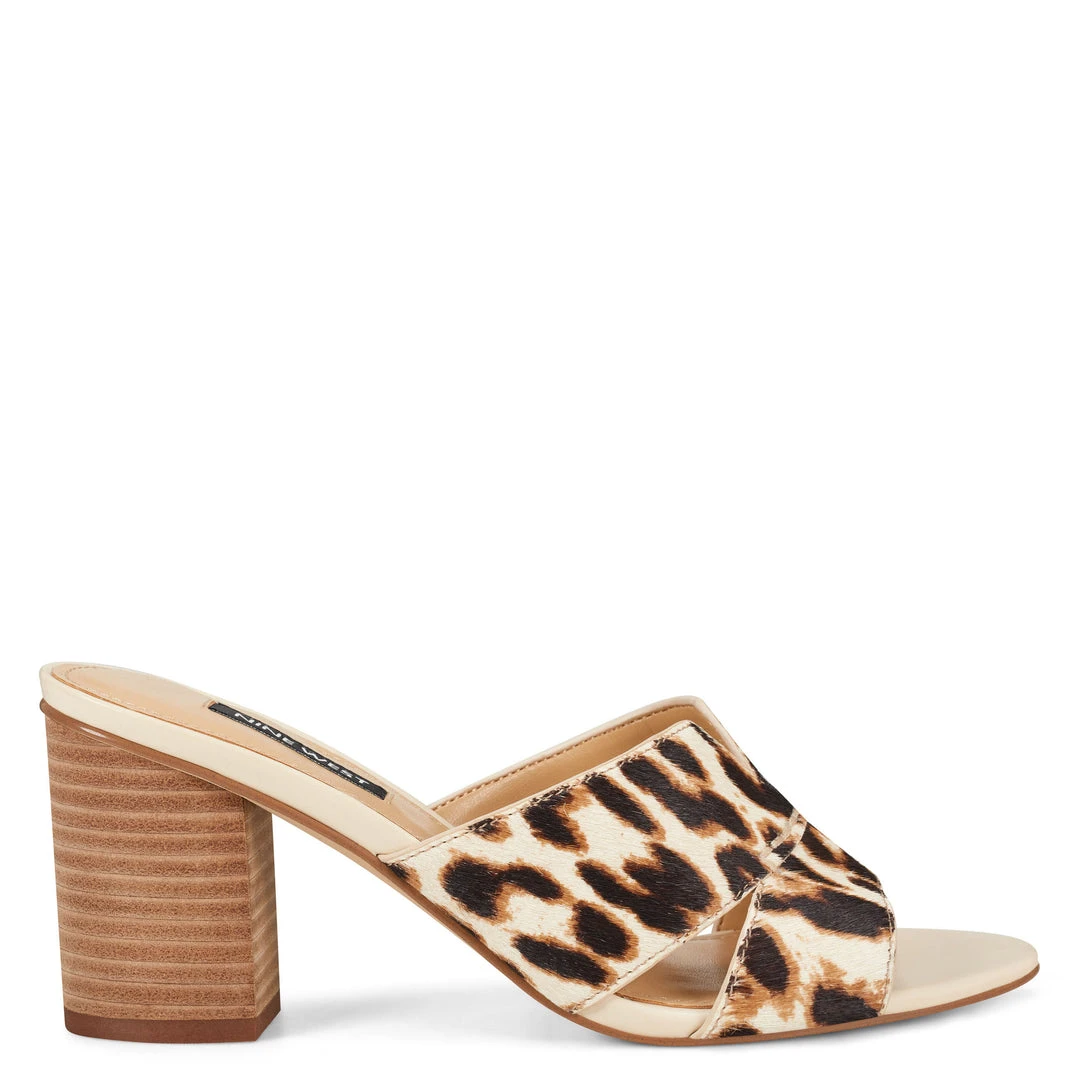 Nine West Nicolet Slide Sandals Heels 3 Nine West Nicolet Slide Sandals Heels