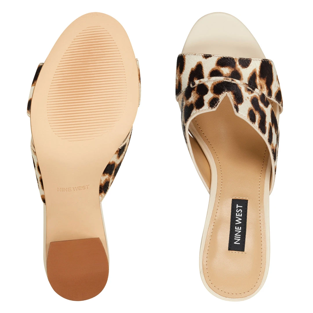 Nine West Nicolet Slide Sandals Heels 8 Nine West Nicolet Slide Sandals Heels