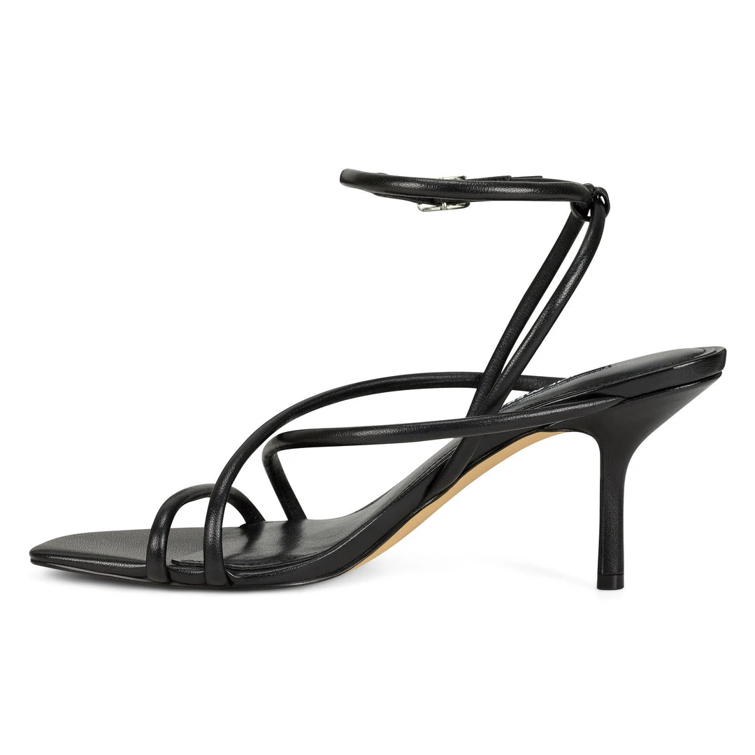 Nine West Heels Nolan Heeled Strappy Sandals 6 Nine West Heels Nolan Heeled Strappy Sandals