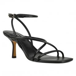 Nine West Heels Nolan Heeled Strappy Sandals 9 Nine West Heels Nolan Heeled Strappy Sandals