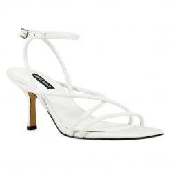 Nine West Nolan Heeled Strappy Sandals Heels 9 Nine West Nolan Heeled Strappy Sandals Heels