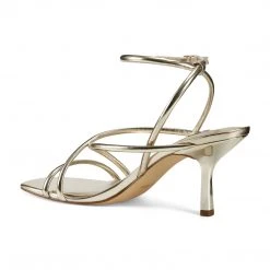 Nine West Metallic Mindset Nolan Heeled Strappy Sandals