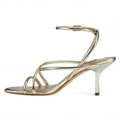 Nine West Metallic Mindset Nolan Heeled Strappy Sandals