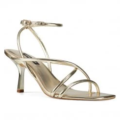 Nine West Metallic Mindset Nolan Heeled Strappy Sandals