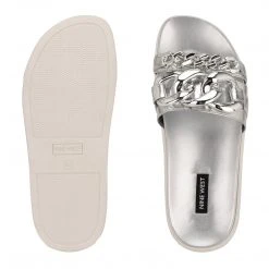 Nine West Nope Platform Slide Sandals New