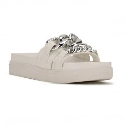 Nine West Nope Platform Slide Sandals New