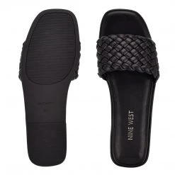 Nine West Ohhi Flat Slide Sandals Weave Got You