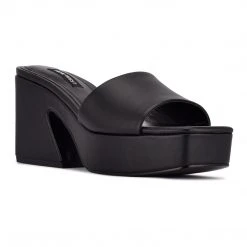 Nine West Y2K Revival Oklee Platform Slide Sandals