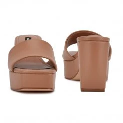 Nine West Y2K Revival Oklee Platform Slide Sandals 10 Nine West Y2K Revival Oklee Platform Slide Sandals