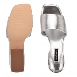 Nine West Oklee Platform Slide Sandals Y2K Revival