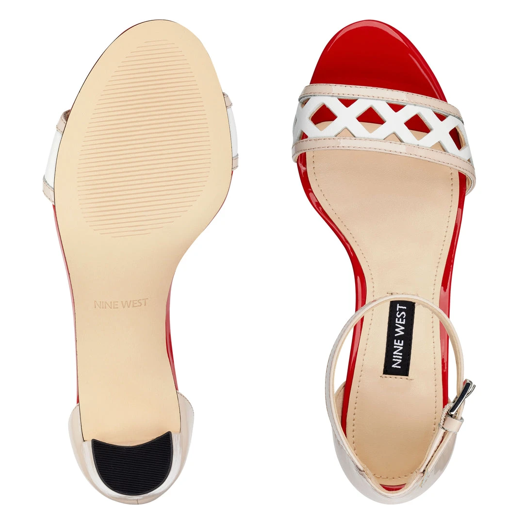 Nine West Paisley Open Toe Sandals 8 Nine West Paisley Open Toe Sandals