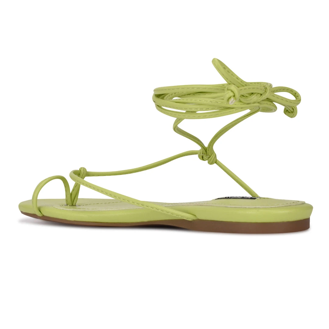 Nine West Lace It Up Pansie Ankle Wrap Flat Sandals Nine West Lace It Up Pansie Ankle Wrap Flat Sandals