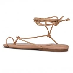 Nine West Pansie Ankle Wrap Flat Sandals