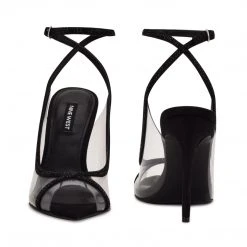 Nine West In The Clear Parise Ankle Strap Sandals 5 Nine West In The Clear Parise Ankle Strap Sandals