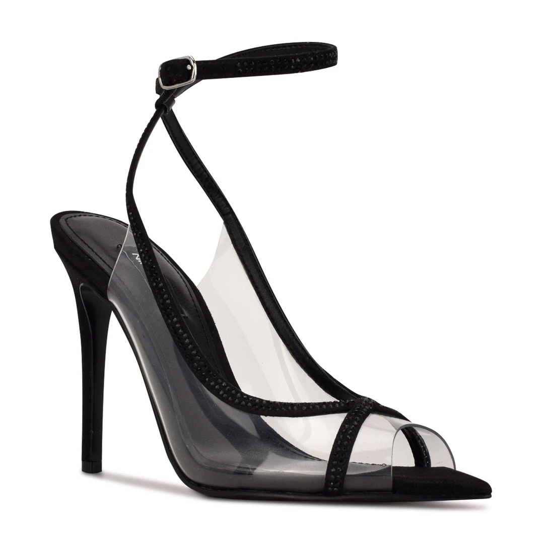 Nine West In The Clear Parise Ankle Strap Sandals Nine West In The Clear Parise Ankle Strap Sandals