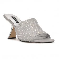 Nine West Partie Heeled Slide Sandals Heel Appeal