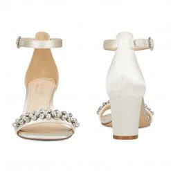 Nine West Heels Passion Heeled Ankle Strap Sandals 6 Nine West Heels Passion Heeled Ankle Strap Sandals