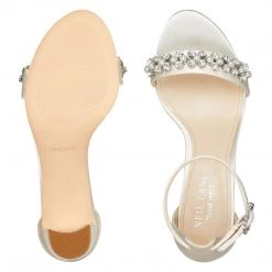 Nine West Heels Passion Heeled Ankle Strap Sandals 7 Nine West Heels Passion Heeled Ankle Strap Sandals