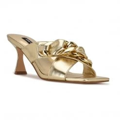 Nine West Heel Appeal Paytin Heeled Slide Sandals