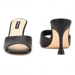 Nine West Heel Appeal Perfact Heeled Slide Sandals 10 Nine West Heel Appeal Perfact Heeled Slide Sandals