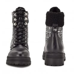 Nine West Pike Combat Lug Sole Boots Shoes